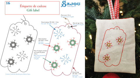 Vorlage 16: Geschenkanhänger Adventskalender Maison Sajou